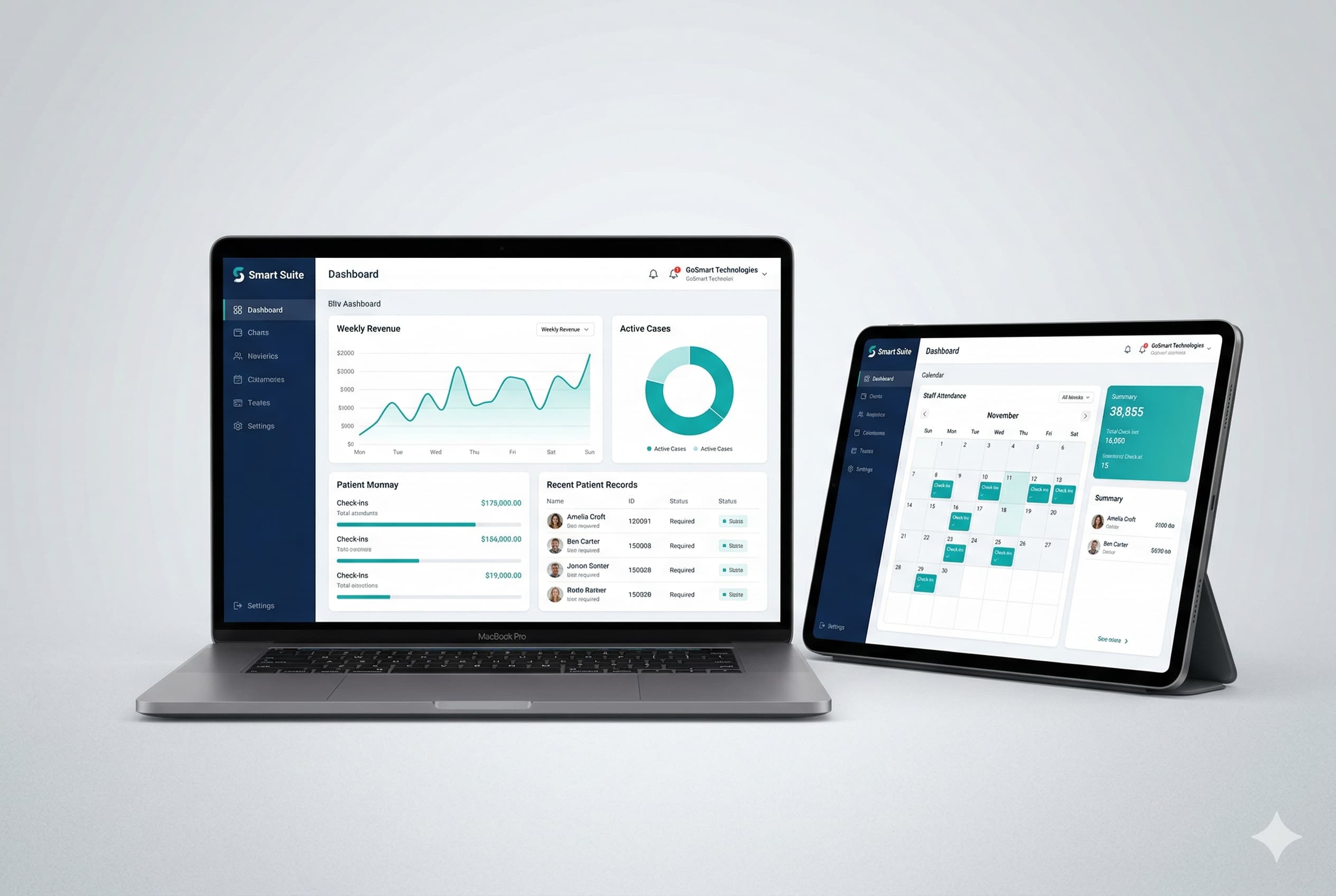 Smart Suite Dashboard Mockup